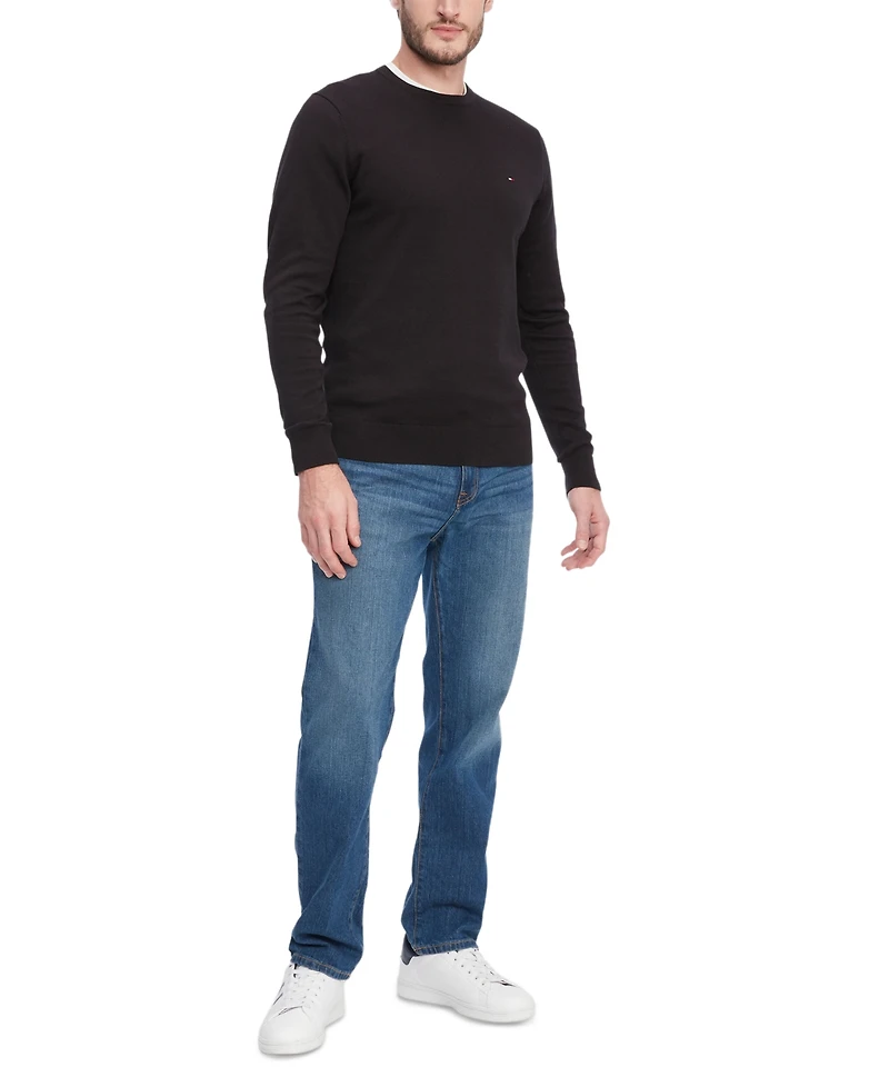 Tommy Hilfiger Men's Essential Solid Crew Neck Sweater