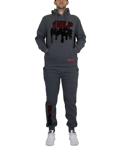 Galaxy By Harvic Men's Fleece-Lined Pullover Hoodie and Jogger Sweatpants