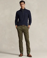 Polo Ralph Lauren Men's Mesh-Knit Cotton Quarter-Zip Sweater