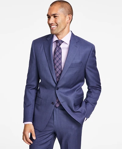 Michael Kors Men's Classic-Fit Wool-Blend Stretch Solid Suit Jacket