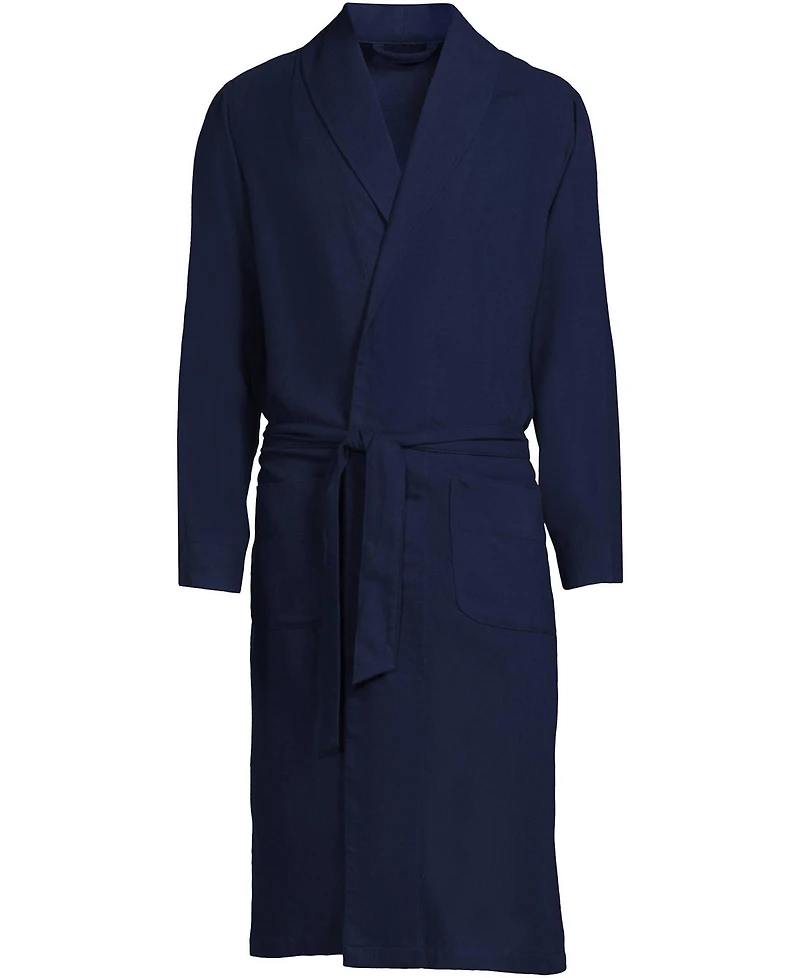 Lands' End Men's Flannel Robe
