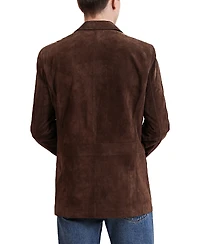 Bgsd Men Grant 2-Button Suede Leather Blazer