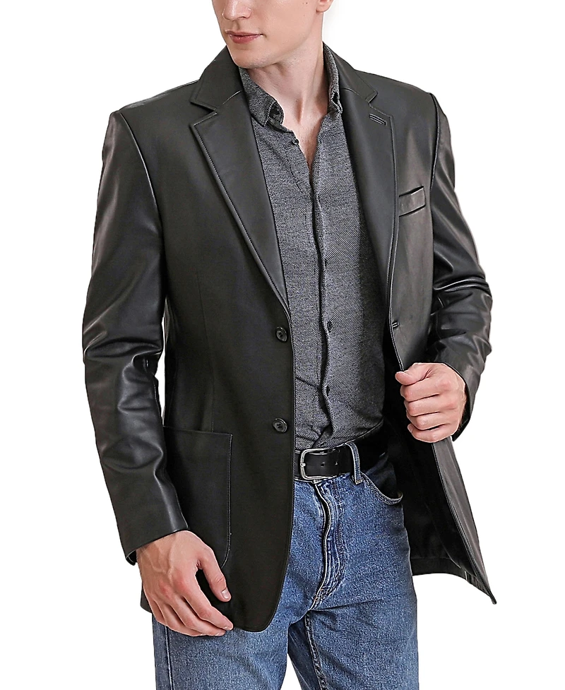 Bgsd Men Kai Two-Button Leather Blazer