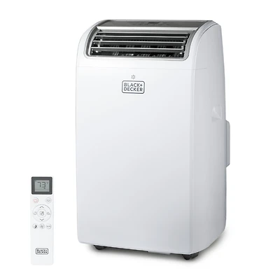 Black+Decker Portable Air Conditioner with Heat, 10,200 Btu Sacc/Cec (14,000 Btu Ashrae 128) for Rooms Up To 700 Sq. Ft.