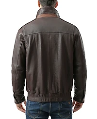 Bgsd Men's Men Brandon Leather Bomber Jacket