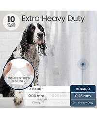 LiBa 72” W x 84” H 10G Peva Shower Curtain Bathroom