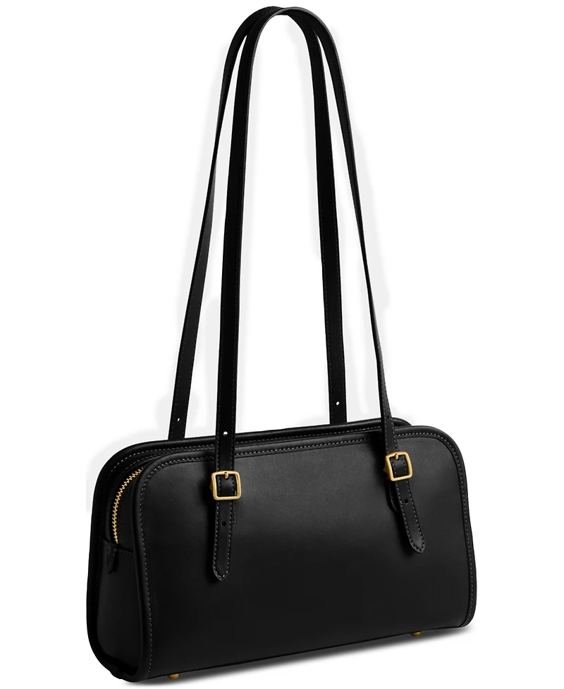 Coach The Originals Small Leather Double Strap Shoulder Bag