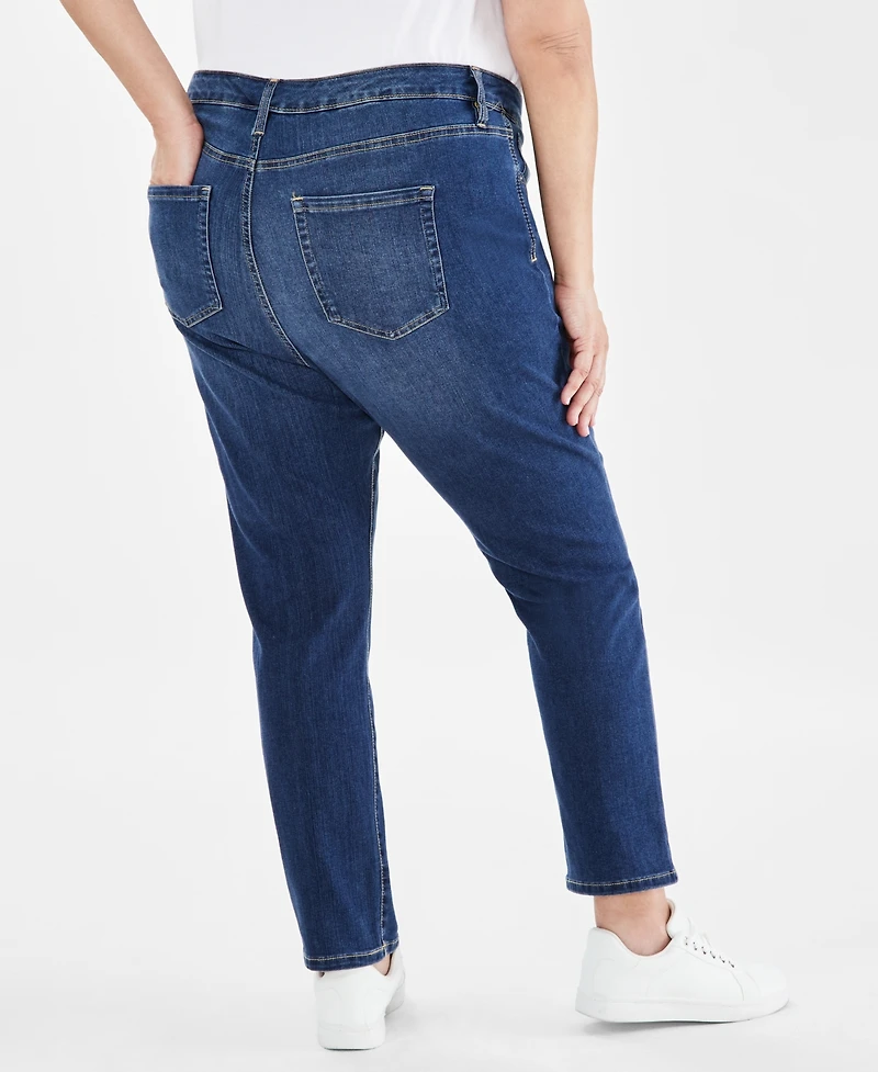 Style & Co Plus High-Rise Straight-Leg Jeans