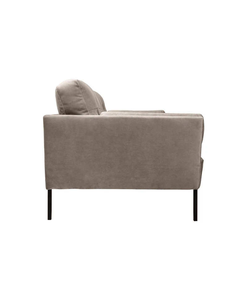 Armen Living Michalina 84" Velvet with Metal Legs Sofa