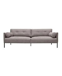 Armen Living Michalina 84" Polyester with Metal Legs Sofa