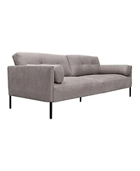 Armen Living Michalina 84" Polyester with Metal Legs Sofa
