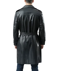 Bgsd Men Xander Classic Leather Long Trench Coat