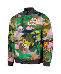 Men's Freeze Max Camo Rugrats Graphic Satin Full-Snap Jacket