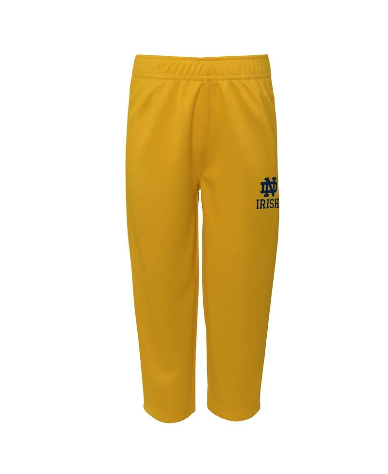 Toddler Boys and Girls Navy Notre Dame Fighting Irish Two-Piece Red Zone Jersey and Pants Set