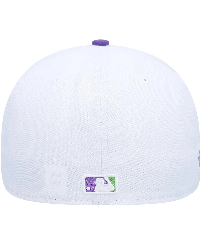 Men's New Era White Oakland Athletics 1989 World Series Side Patch 59FIFTY Fitted Hat