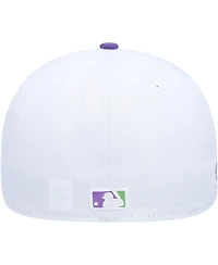 Men's New Era White Oakland Athletics 1989 World Series Side Patch 59FIFTY Fitted Hat