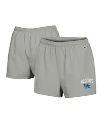 Women's Champion Gray Kentucky Wildcats Football Fan High Waist Shorts