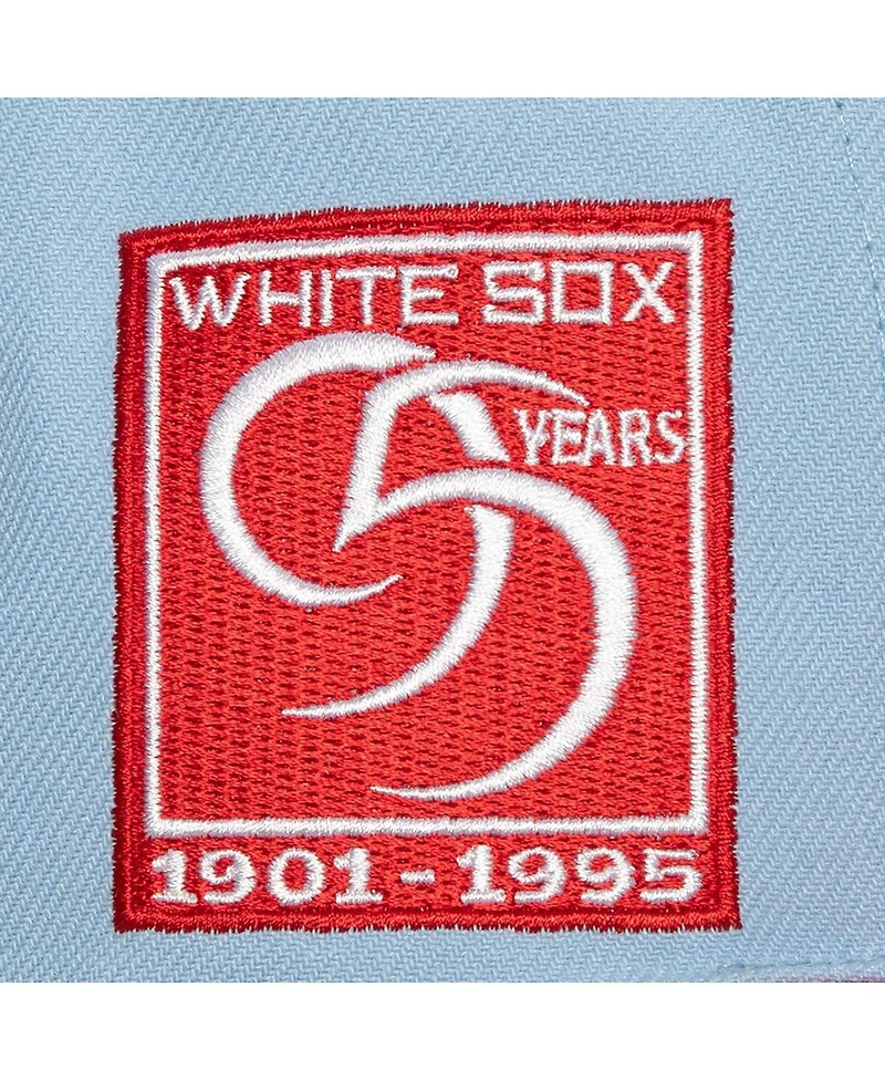 Men's Mitchell & Ness Light Blue, Red Chicago White Sox Hometown Snapback Hat