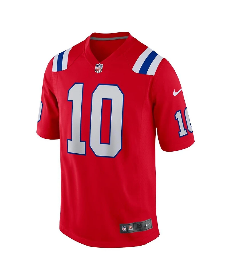 Men's Nike Mac Jones Red New England Patriots Alternate Game Jersey