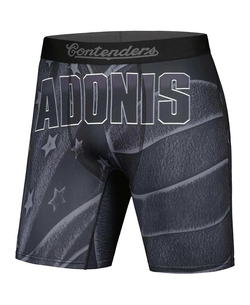 Men's Contenders Clothing Black Creed Iii Adonis Flag Boxer Briefs