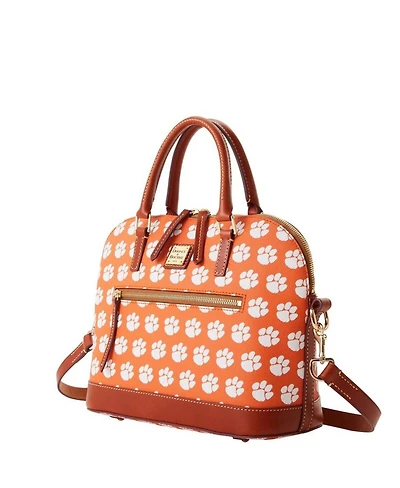Women's Dooney & Bourke Clemson Tigers Signature Zip Satchel Purse