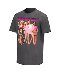 Men's Black Mean Girls Washed Graphic T-shirt