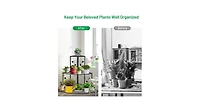 3 Tier Floral Corner Metal Plant Pot Rack