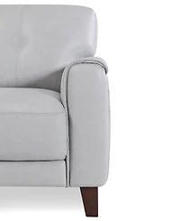 Closeout! Ashlinn 94" 3-Pc. Pastel Leather Sectional, Created for Macy's