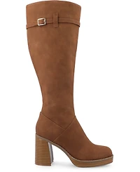 Journee Collection Women's Letice Square Toe Platform Knee High Boots