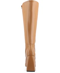 Journee Collection Women's Mylah Platform Block Heel Knee High Boots