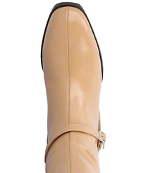 Journee Collection Women's Rhianah Wide Width Calf Block Heel Knee High Riding Boots