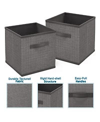 Nestl Foldable Fabric Cube Storage Bins with Handles - 9 Pack
