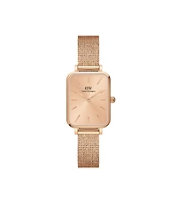 Daniel Wellington Women's Quadro Unitone Rose Gold-Tone Stainless Steel Watch 20 x 26mm