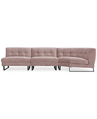 Closeout! Kathya 117" 3-Pc. Fabric Modular Sectional, Created for Macy's