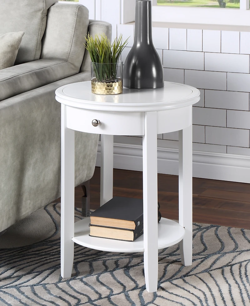 Convenience Concepts 18.25" Rubber wood Ah Baldwin End Table