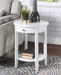 Convenience Concepts 18.25" Rubber wood Ah Baldwin End Table