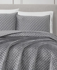 Royal Velvet Diamond 3 Piece Quilt Set, Full/Queen