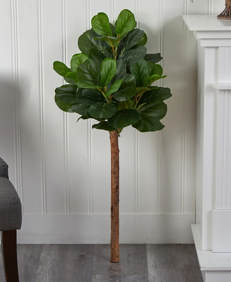 Nearly Natural 42" Artificial Fiddle Leaf Tree No Pot