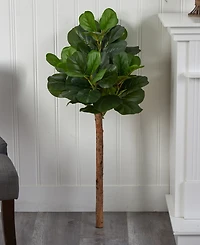 Nearly Natural 42" Artificial Fiddle Leaf Tree No Pot