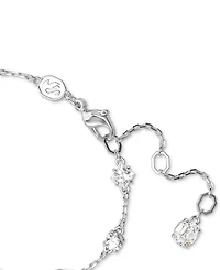 Swarovski Silver-Tone Mixed Crystal Station Flex Bracelet