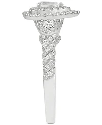 Diamond Pear-Cut Halo Engagement Ring (1 ct. t.w.) in 14k White Gold