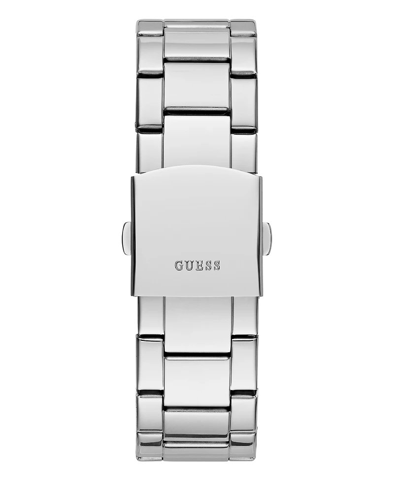 Guess Men's Multi-Function Silver-Tone Stainless Steel Watch 42mm