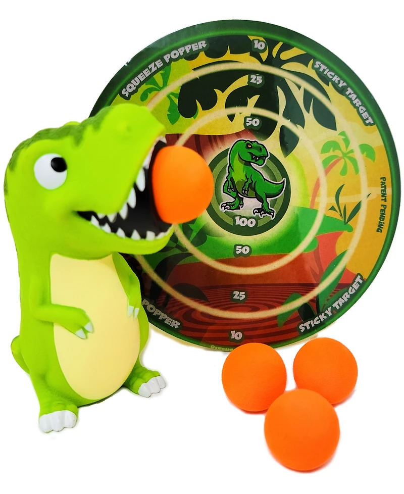 Hog Wild T-Rex Squeeze Popper with Sticky Target