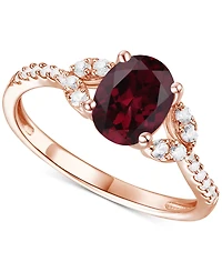 Citrine (1 ct. t.w.) & Lab-Grown White Sapphire (1/4 ct. t.w.) Ring in 14k Gold-Plated Sterling Silver (Also in Additional Gemstones)