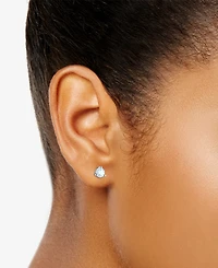 Certified Near Colorless Diamond Stud Earrings (1/3 ct. t.w.) 18k White or Yellow Gold
