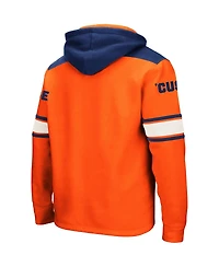 Men's Colosseum Orange Syracuse 2.0 Lace-Up Pullover Hoodie