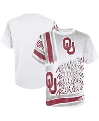 Big Boys White Oklahoma Sooners Gametime Multi-Hit T-shirt