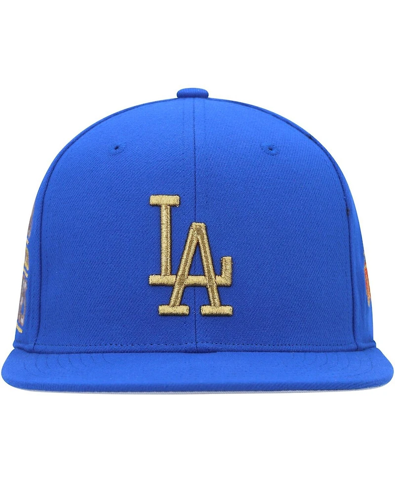 Men's Mitchell & Ness Blue Los Angeles Dodgers Champ'd Up Snapback Hat