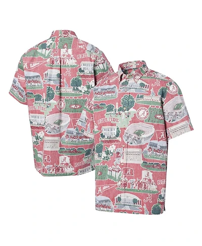 Men's Reyn Spooner Crimson Alabama Tide Scenic Button-Down Shirt