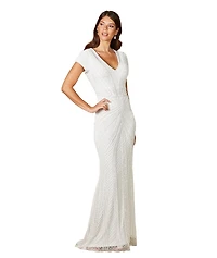 Lara Women's Flavia Fitted Beaded Wedding Gown